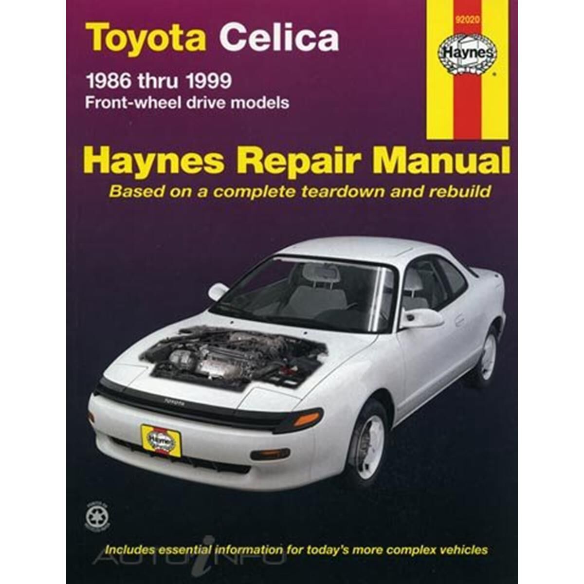TOYOTA CELICA HAYNES REPAIR MANUAL COVERING ALL 1986 THRU 1999 FWD MODELS (EXCLUDES SUPRA AND 4WD ALL-TRAC MODELS), , scanz_hi-res