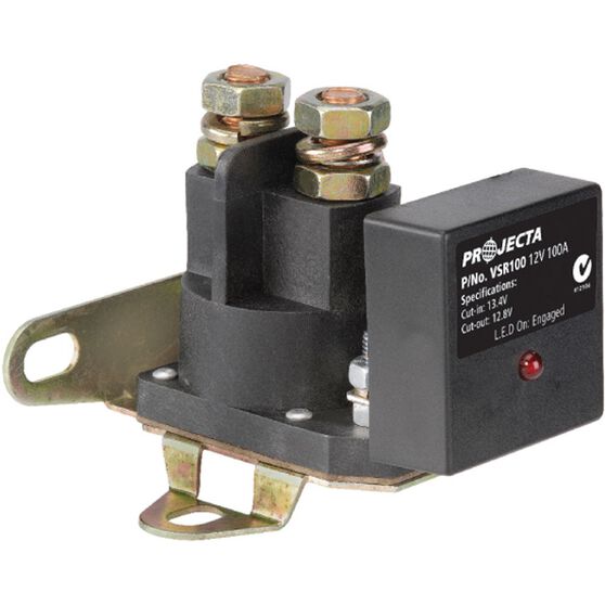 Projecta Voltage Sense Relay 100A, 12V VSR100 Supercheap Auto New