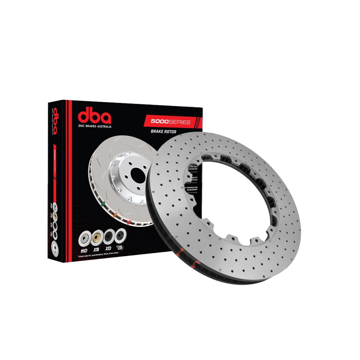 5000 Rotor XD Crossdrilled/Dimpled With NAS Nuts KP [ Subaru WRX STi (Brembo 6 Pot R Yellow Calipers) 19 Inch Rim 04/17-> F ], , scanz_hi-res
