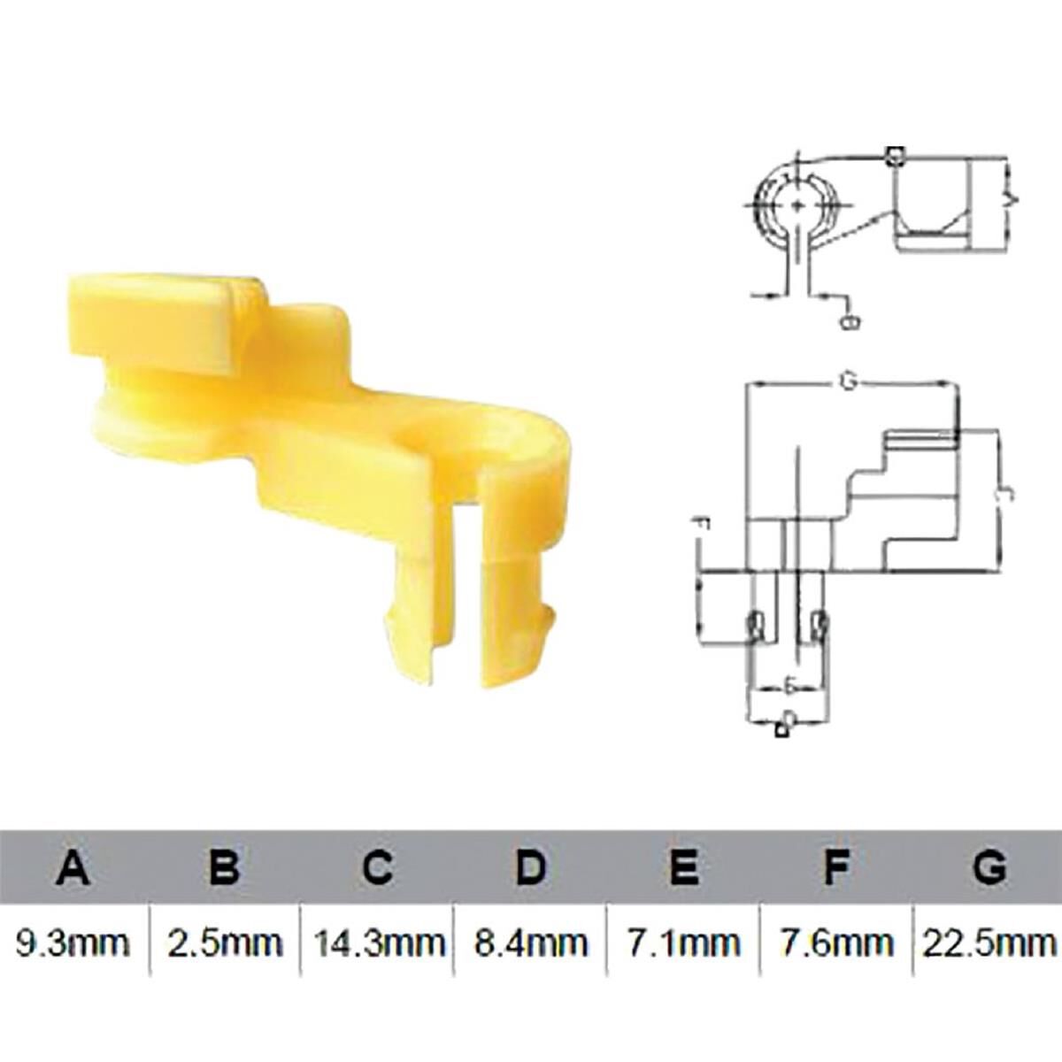 PKT 10 DOOR LOCK CLIP UNIVERSAL  JAYLEC, , scanz_hi-res