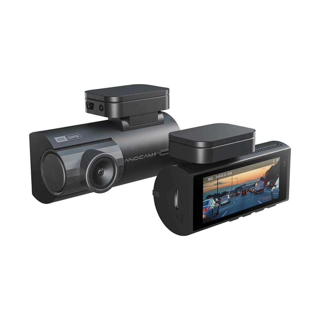NANOCAM PLUS BARREL 4K FRONT, 1080P REAR,SUPER CAPACITOR 3.2" SCREEN, , scanz_hi-res