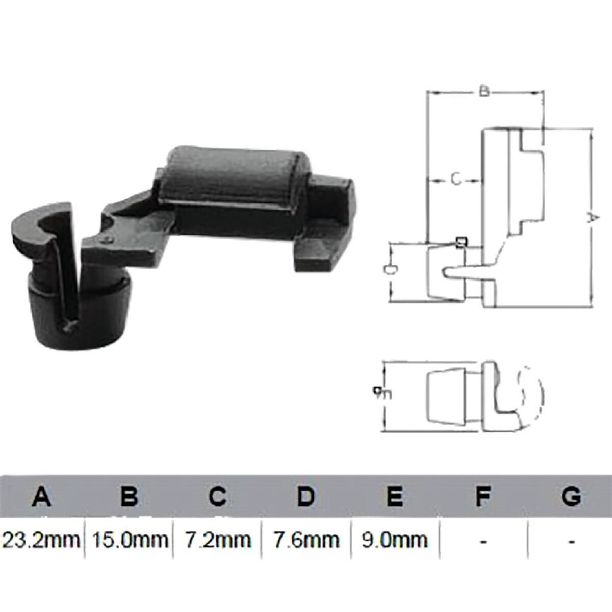 PKT 10 DOOR LOCK CLIP UNIVERSAL  JAYLEC, , scanz_hi-res