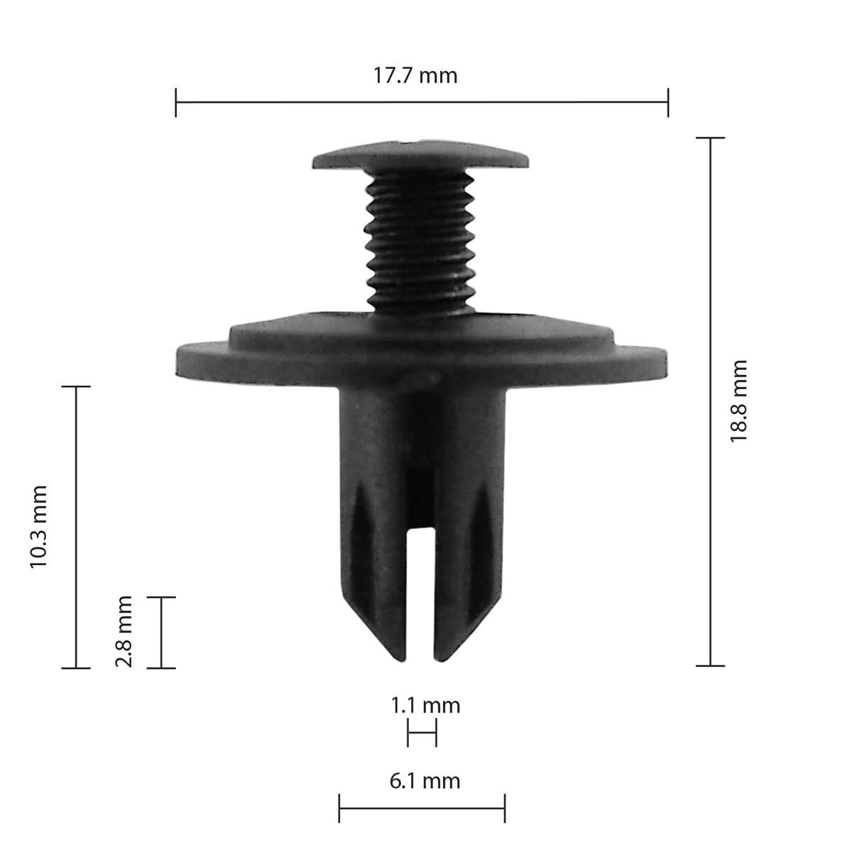 Honda - pack of 25 car clips, , scanz_hi-res