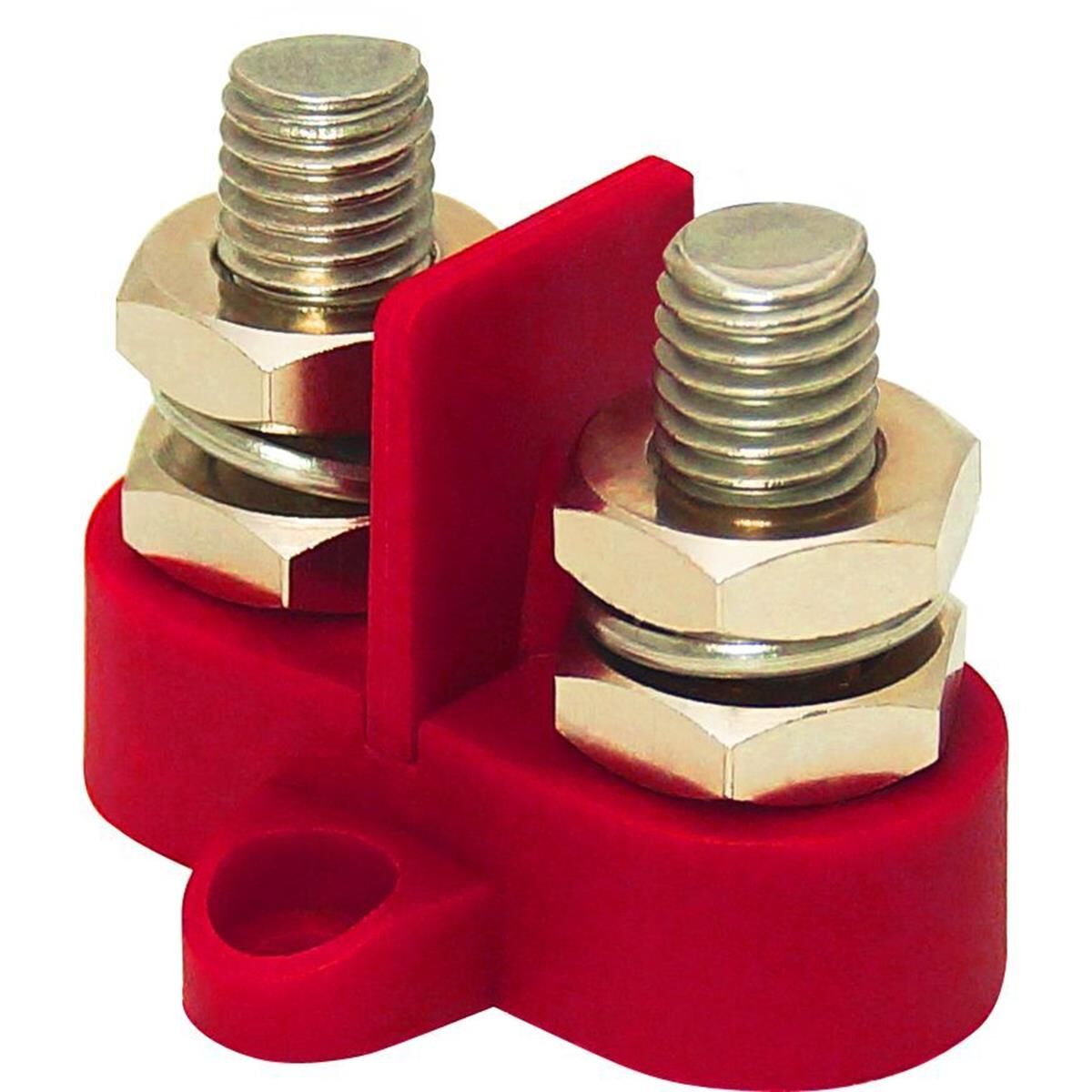 SMALL BASE DUAL POST DIVIDED M8 - M10 RED 45.3 x 43 x 37.5m                         JAYLEC, , scanz_hi-res