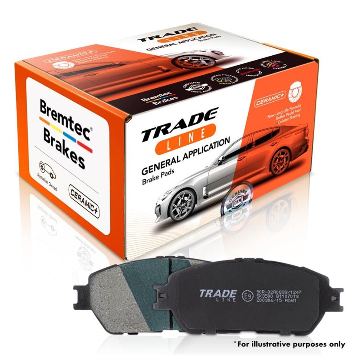 TRADE-LINE BRAKE PADS SET TOYOTA LANDCRUISER 200 SERIES DB1857, , scanz_hi-res