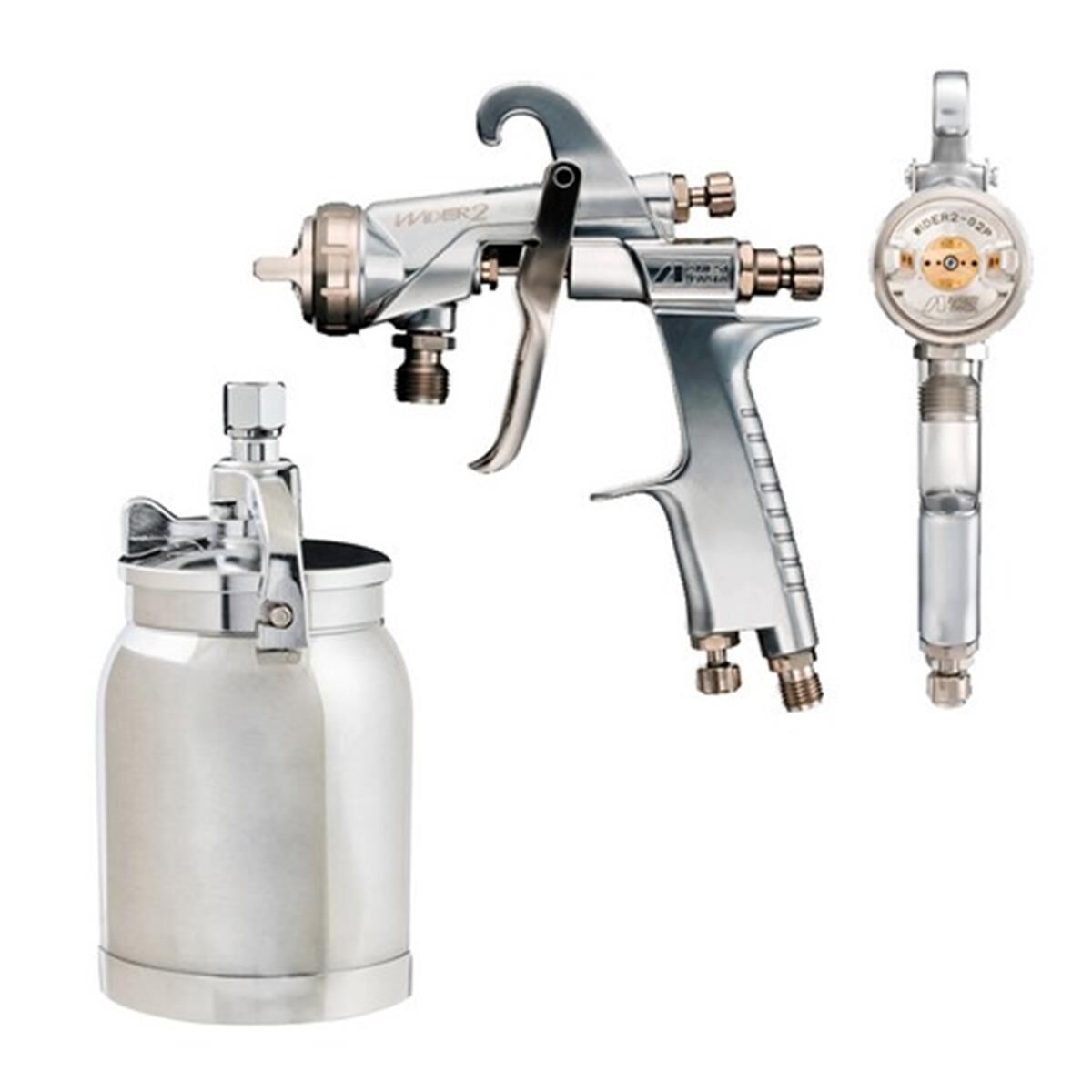 IWATA SUCTION SPRAYGUN WIDER2 2.5MM W1 CAP + PCL.10B3 1L POT, , scanz_hi-res