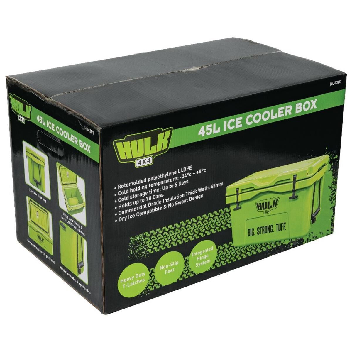 45L PORTABLE ICE COOLER BOX WITH H/D ROPE CARRY HANDLES, , scanz_hi-res