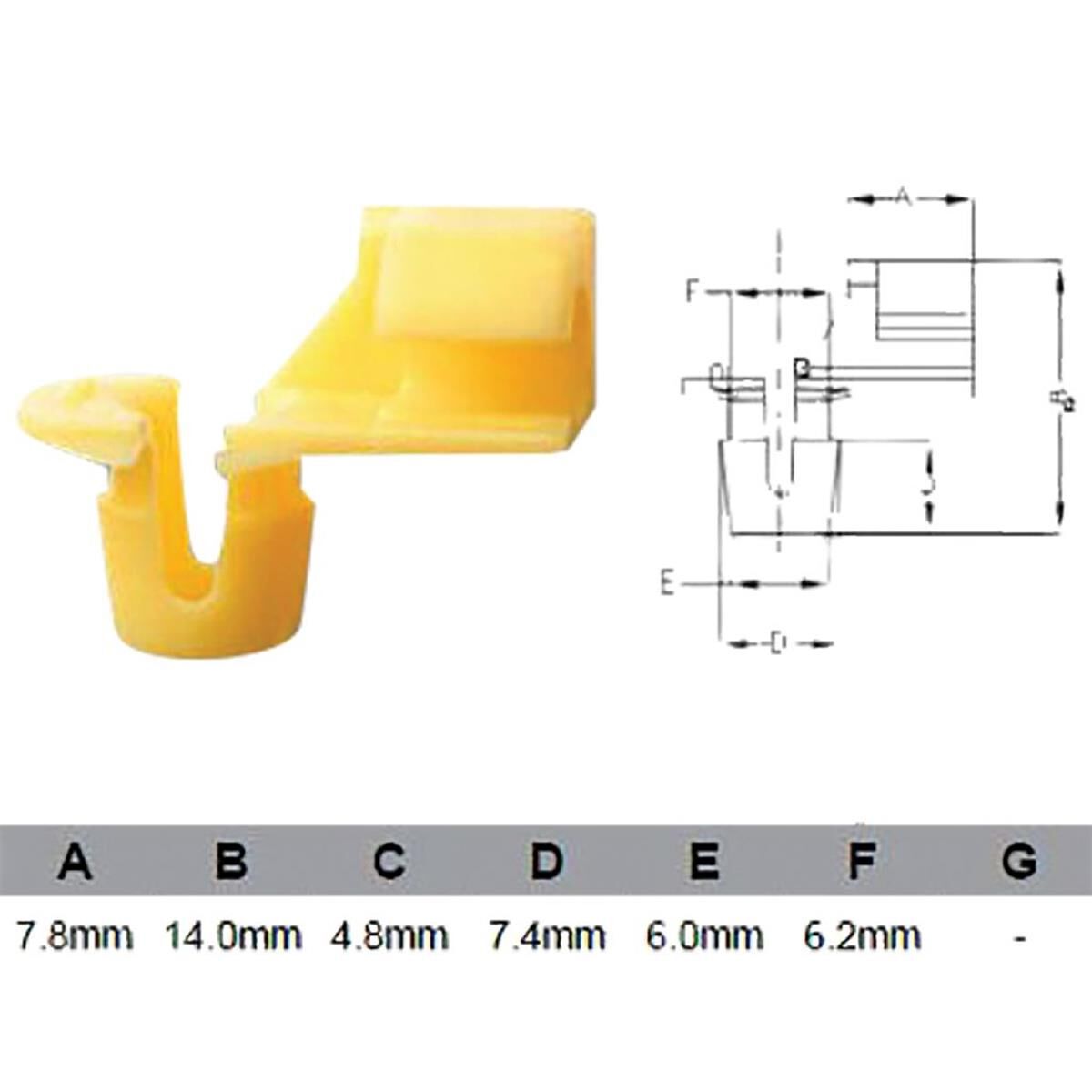 PKT 10 DOOR LOCK CLIP UNIVERSAL  JAYLEC, , scanz_hi-res