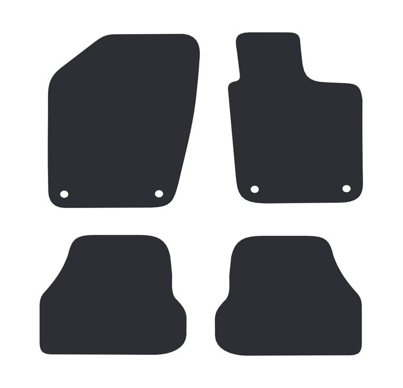 EXECUTIVE RUBBER CAR MATS FOR VOLKSWAGEN POLO (MK5 5 DOOR) 2009-2017, , scanz_hi-res