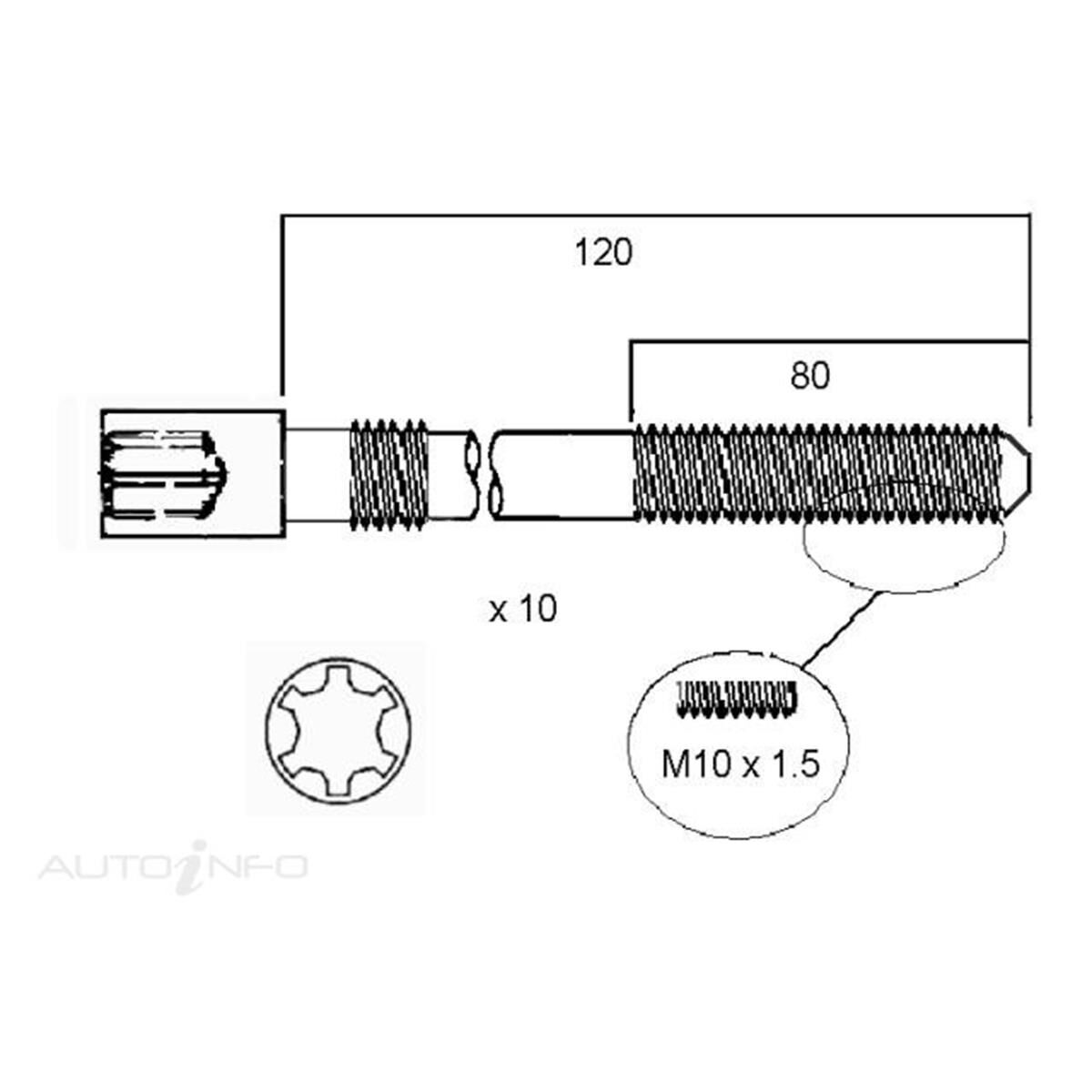 HEAD BOLT SET AUDI VW AGN AGU, , scanz_hi-res