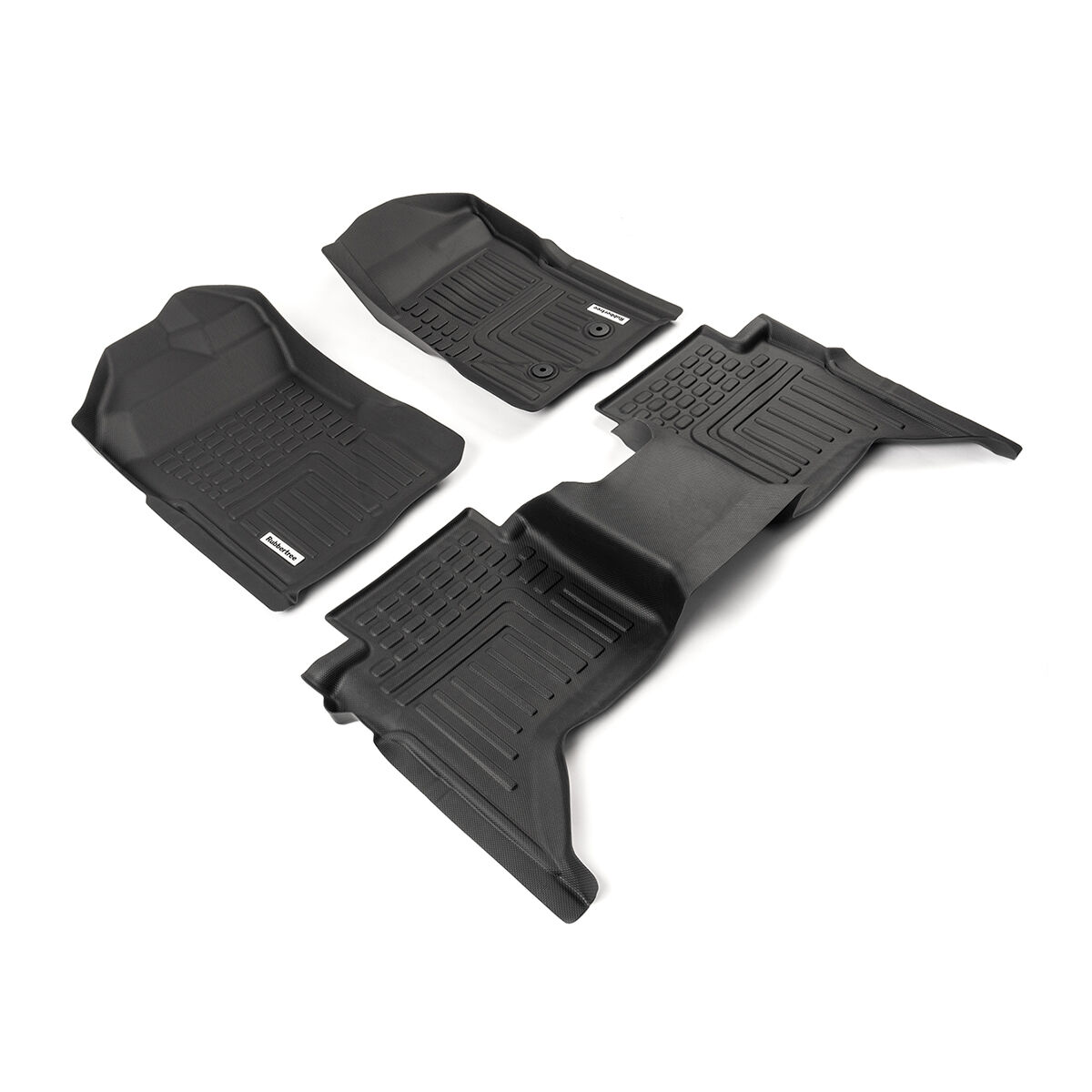 DEEP DISH FLOOR LINERS FOR VOLKSWAGEN AMAROK 2023+ DUAL CAB FULL SET, , scanz_hi-res