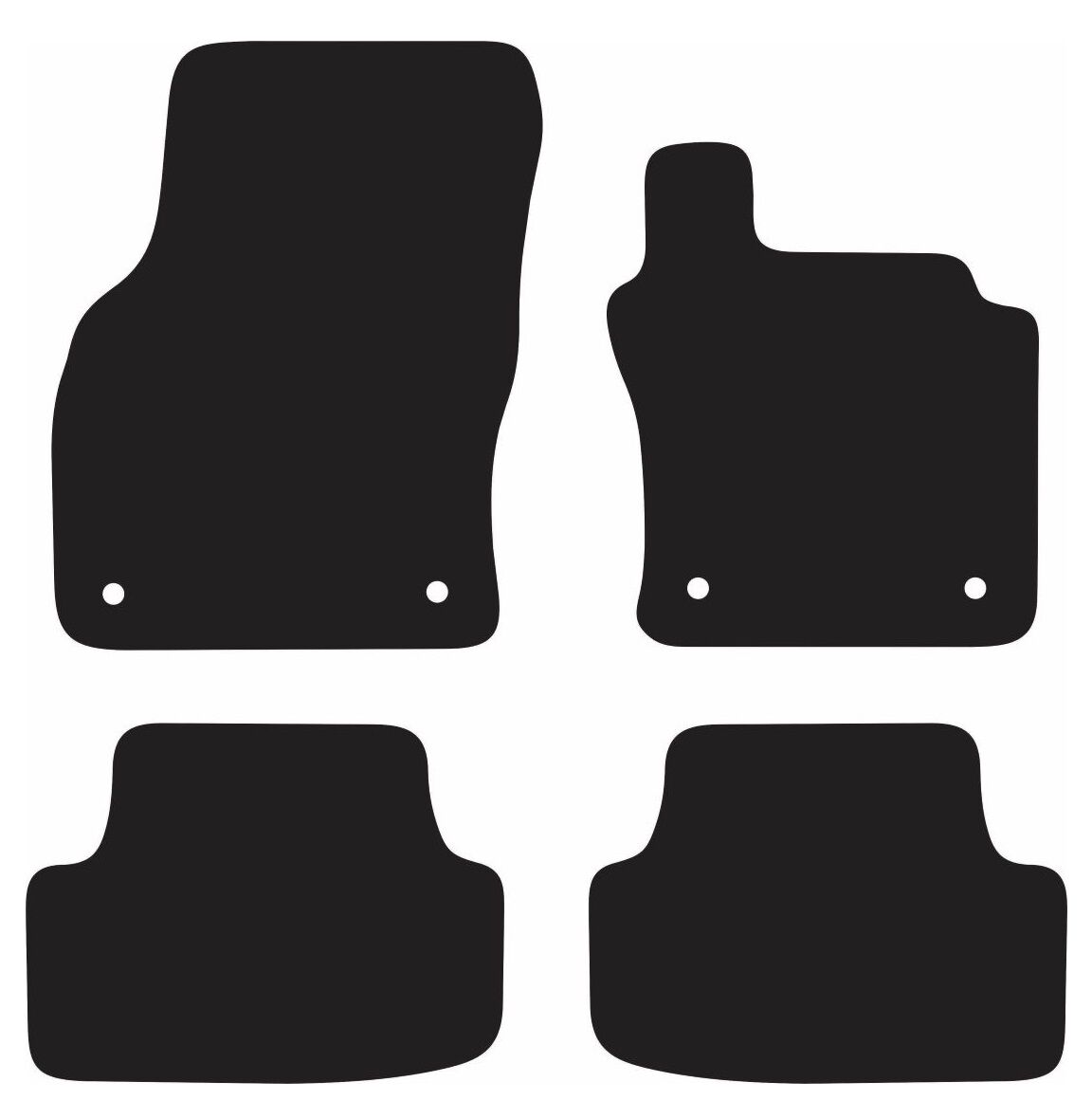 EXECUTIVE RUBBER CAR MATS FOR VOLKSWAGEN GOLF (MK6 R) 2010-2012, , scanz_hi-res