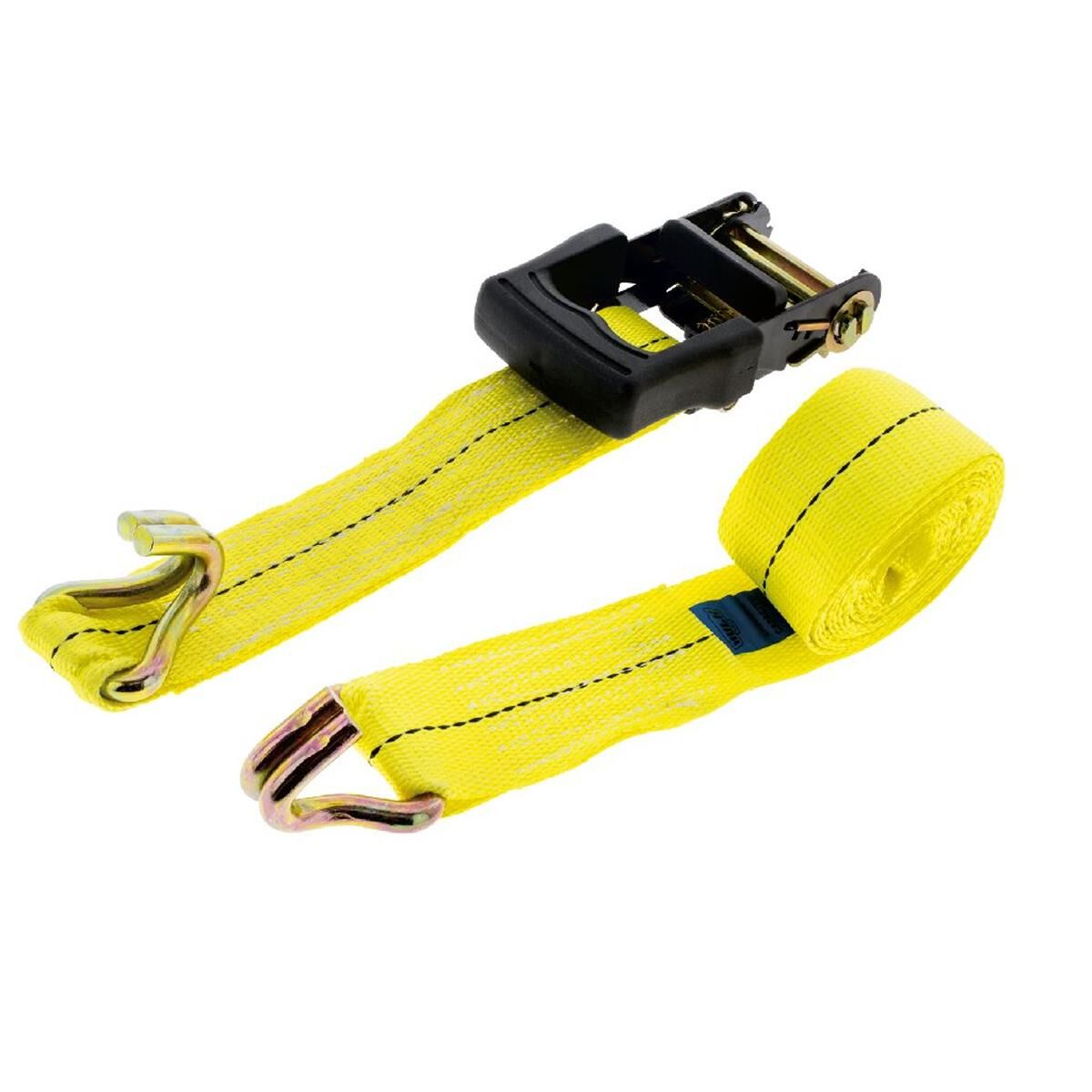 QTY 1 HD RATCHET TIE DOWN 3.6m 1100kg 50mm YELLOW  HULK 4x4, , scanz_hi-res