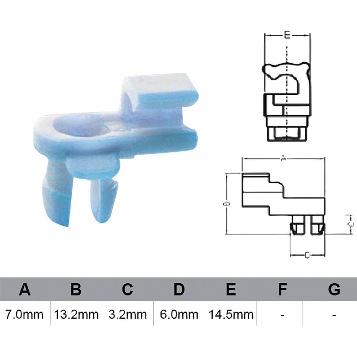 PKT 10 DOOR LOCK CLIP UNIVERSAL  JAYLEC, , scanz_hi-res