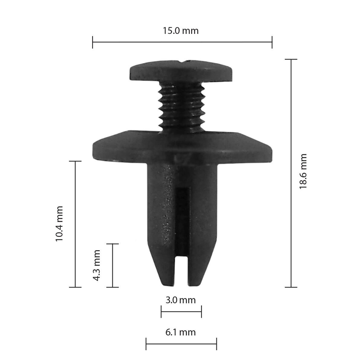 Honda/Toyota/Universal - pack of 25 car clips, , scanz_hi-res