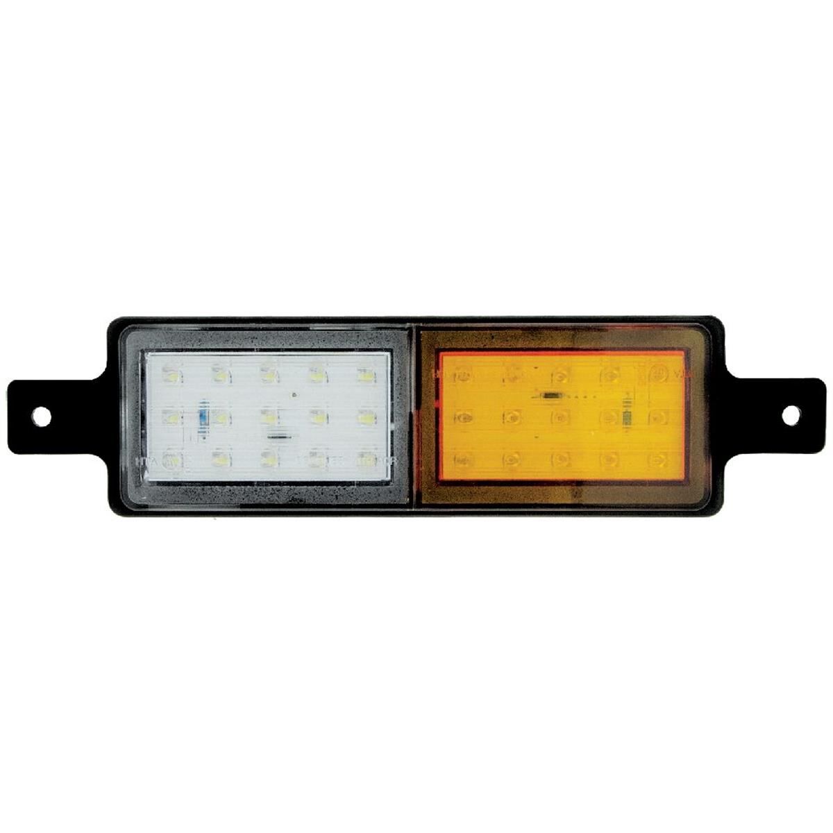 LED FRONT DIRECTIN INDICATOR & POSITION LAMP 10-30V BULL BAR LAMP AMBER/WHITE, , scanz_hi-res