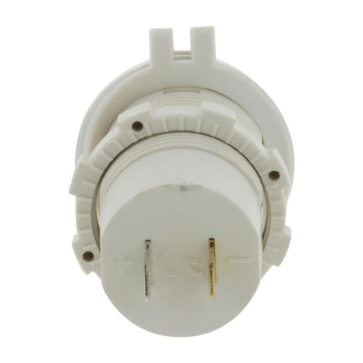 DUAL USB WHITE SOCKET PORT 1 2.4A PORT 2: QC3.0 NON LED, , scanz_hi-res