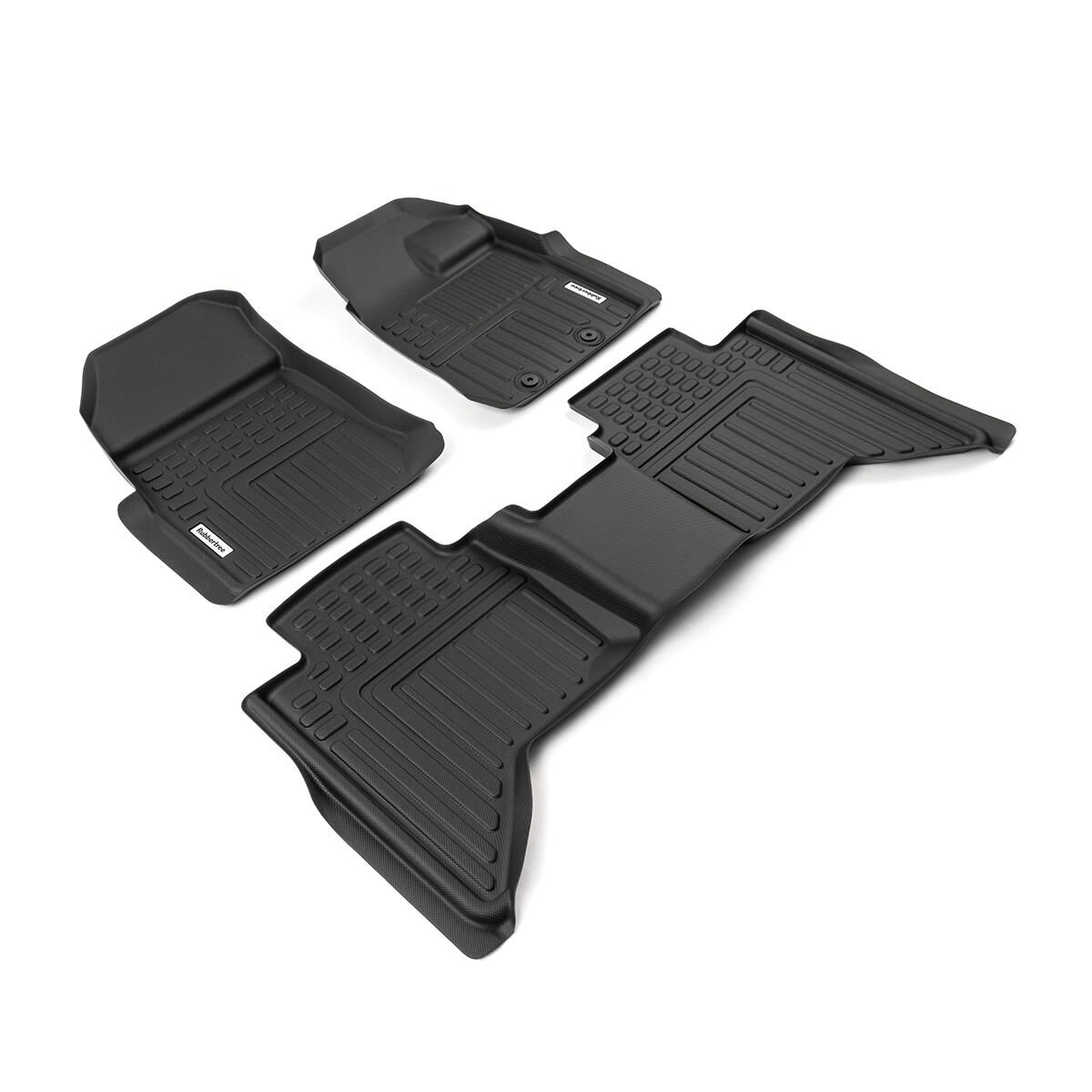 DEEP DISH FLOOR LINERS FOR ISUZU D-MAX 2020+ DUAL CAB FULL SET, , scanz_hi-res