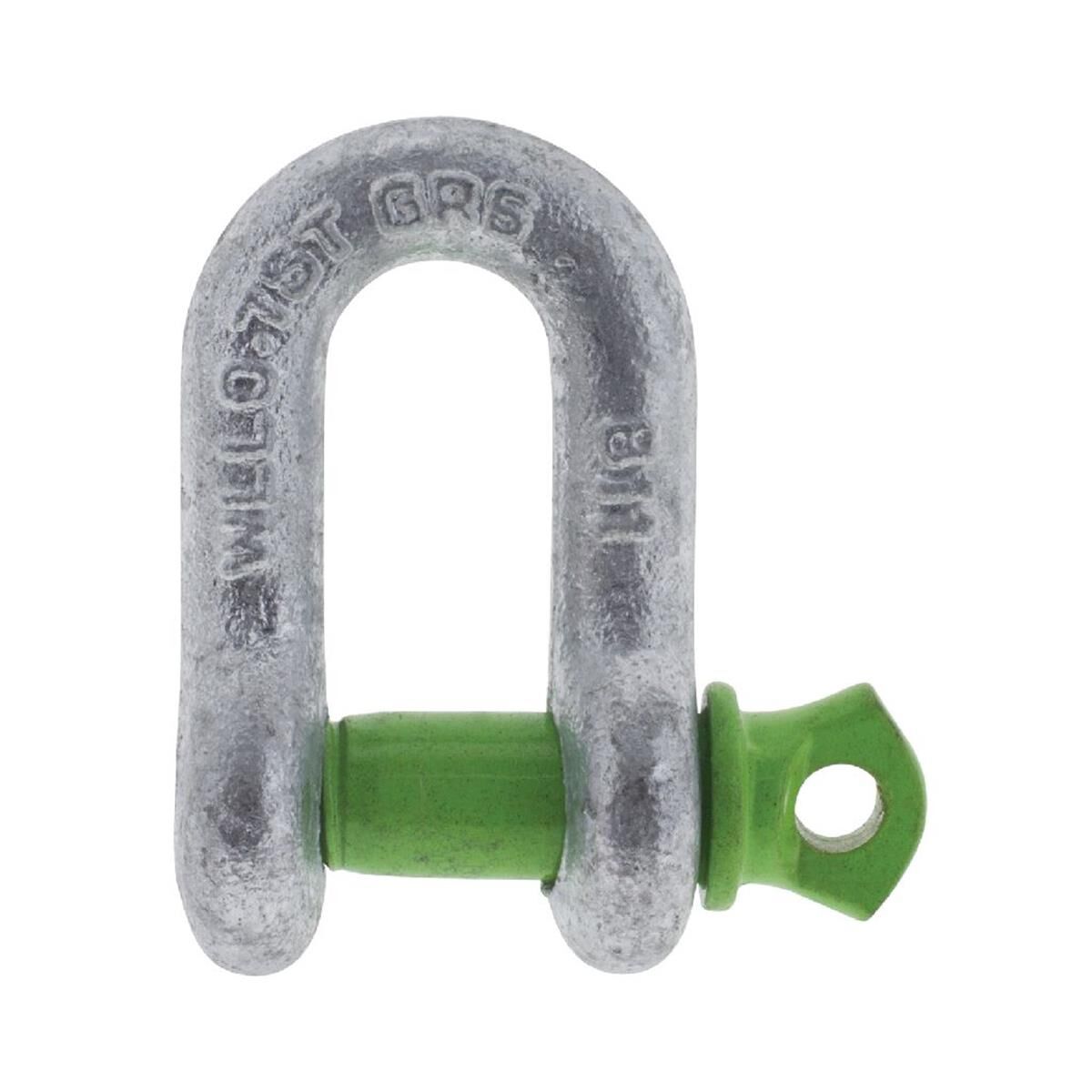 PKT 2 D SHACKLE 8mm RATED TO 750kg GALVANISED DROP FORGED  HULK 4x4, , scanz_hi-res