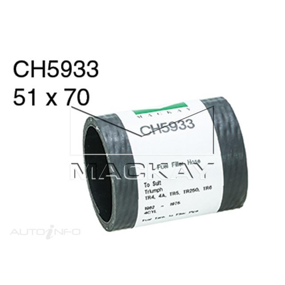 FUEL FILLER HOSE TRIUMPH TR4, 4A,  TR5, TR250, TR6    FUEL TANK TO FILLER PIPE*, , scanz_hi-res