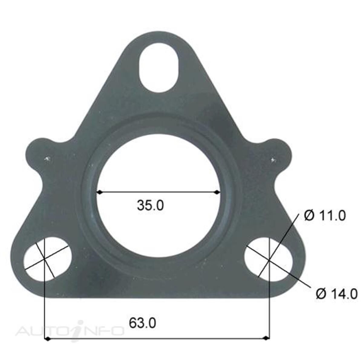 TURBO INLET GASKET MITSUBISHI 4D56DI-T, , scanz_hi-res