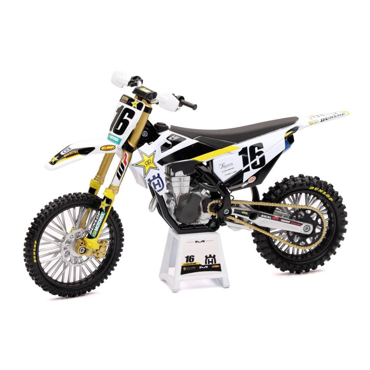 MODEL DIRT BIKE HUSQVARNA FC450 1:12 SCALE BY NEW RAY FACTORY RACING ROCKSTAR ENERGY ZACH OSBORNE, , scanz_hi-res