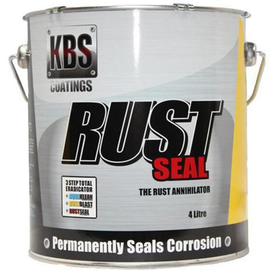 KBS RUSTSEAL RUST PREVENTIVE COATING GLOSS BLACK 4 LITRE, , scanz_hi-res