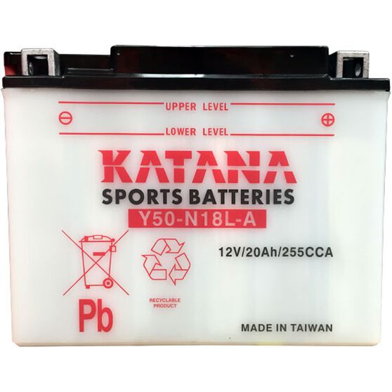 Y50-N18L-A Katana Motorcycle Battery, , scanz_hi-res