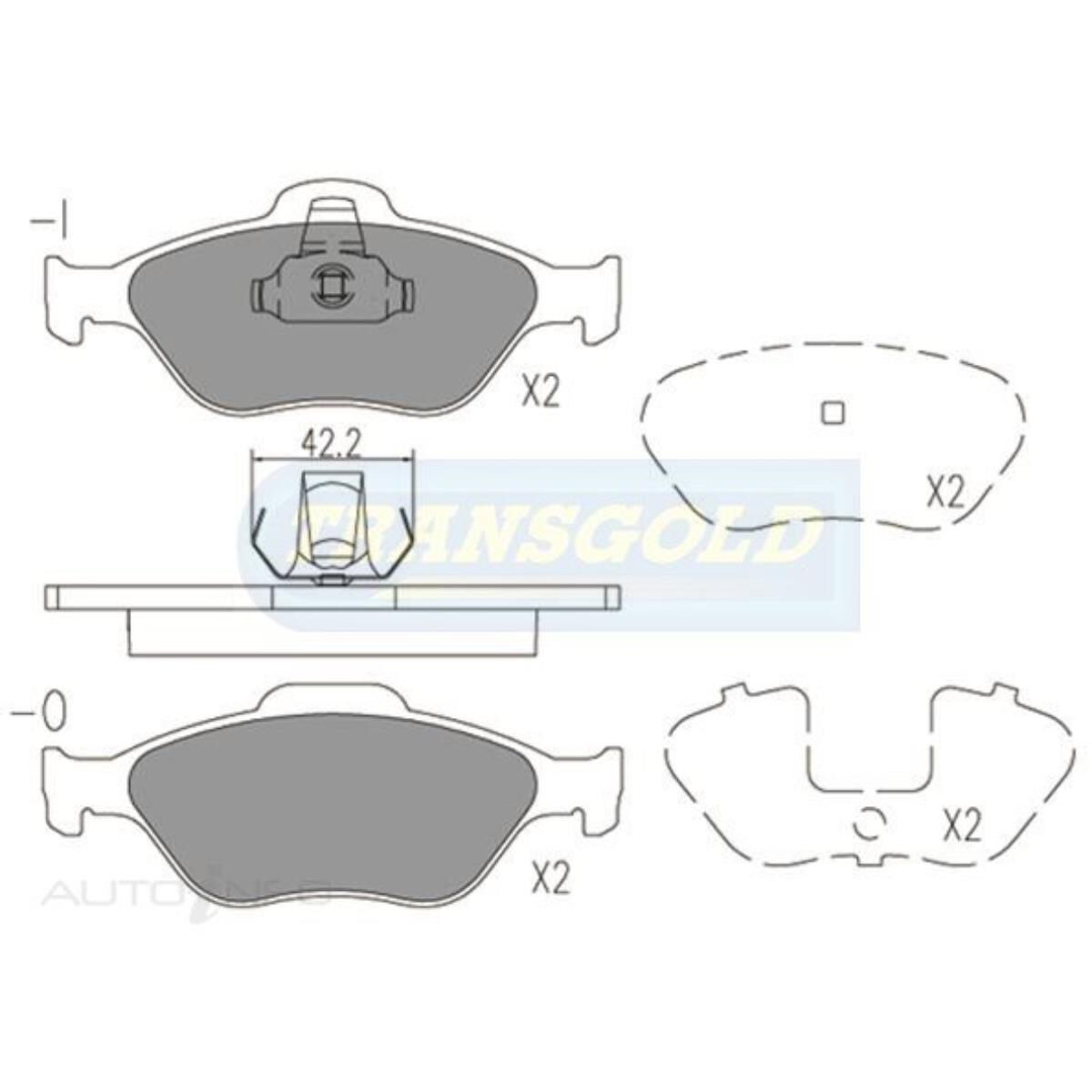 FORD FIESTA / MAZDA 2  03-ON, FRONT, , scanz_hi-res