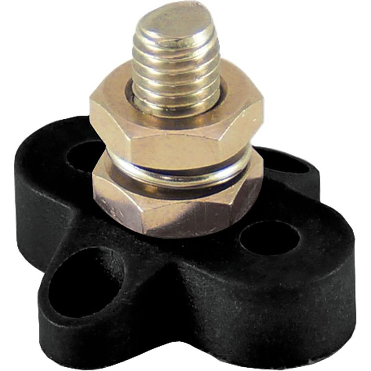 SMALL BASE SINGLE POWER POST M8 BLACK 45.3 X 43 X 32.5mm                         JAYLEC, , scanz_hi-res