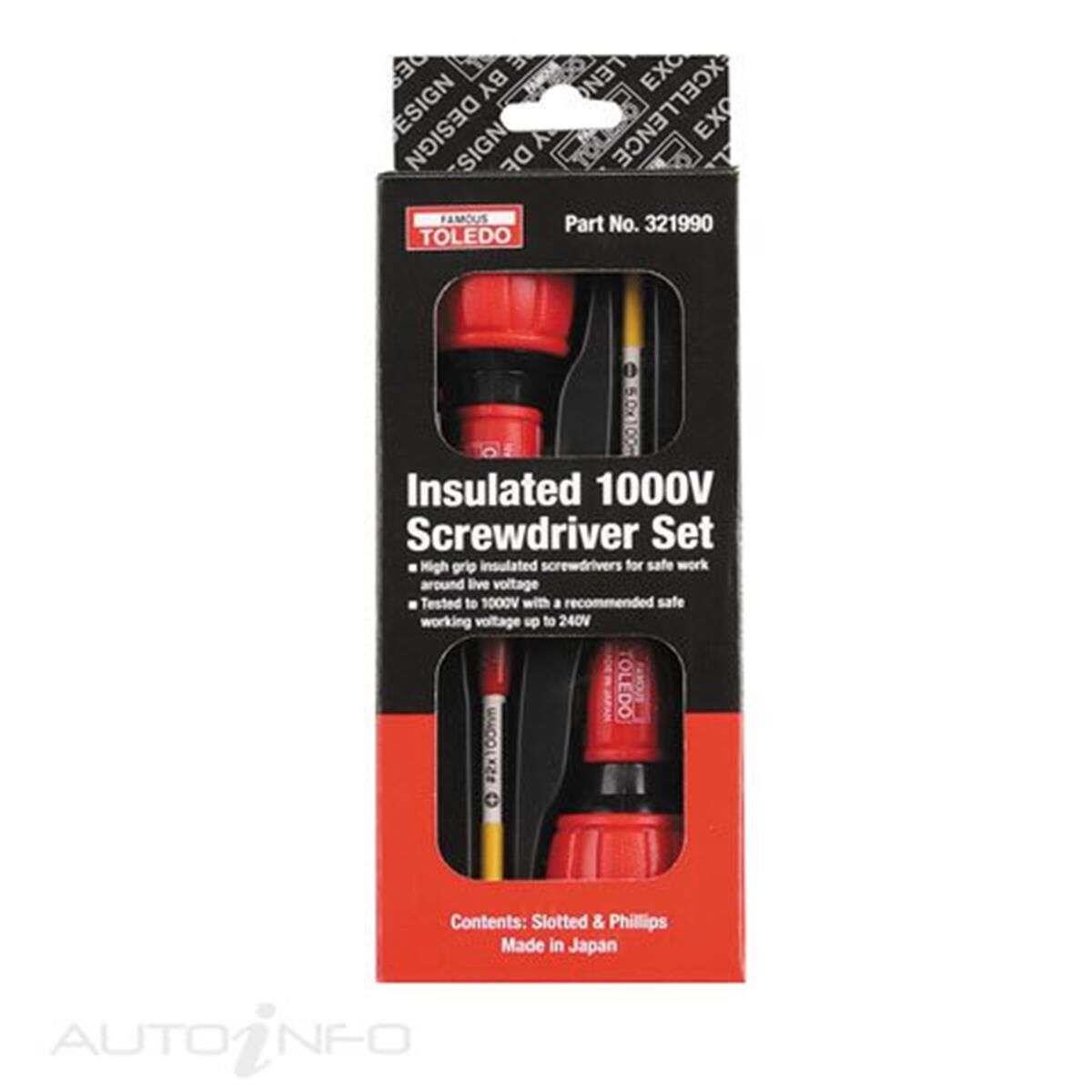 TOLEDO SCREWDRIVER SET -INSULATED 2PC, , scanz_hi-res