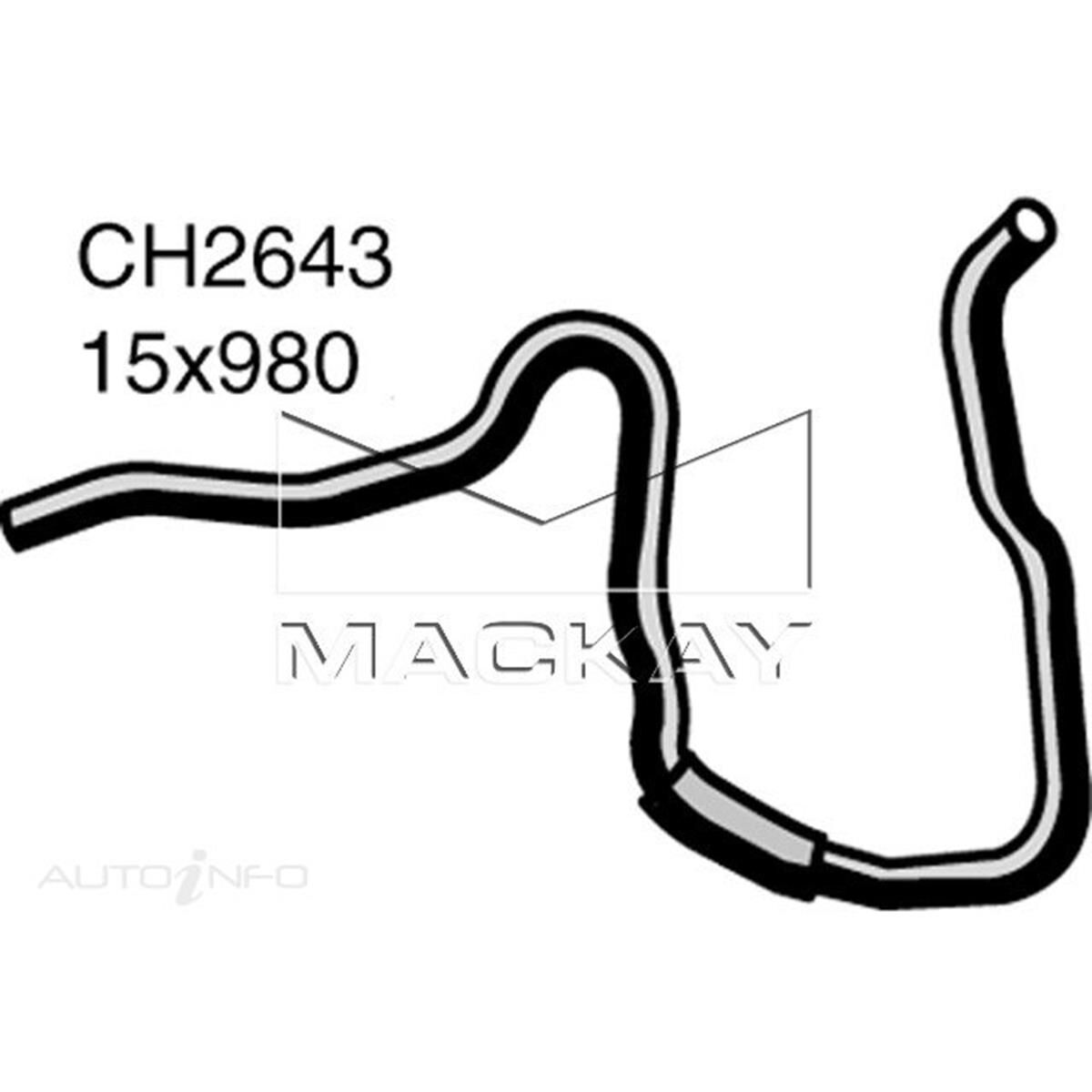 HEATER HOSE  - NISSAN URVAN E24 - 2.7L I4  DIESEL - MANUAL & AUTO, , scanz_hi-res