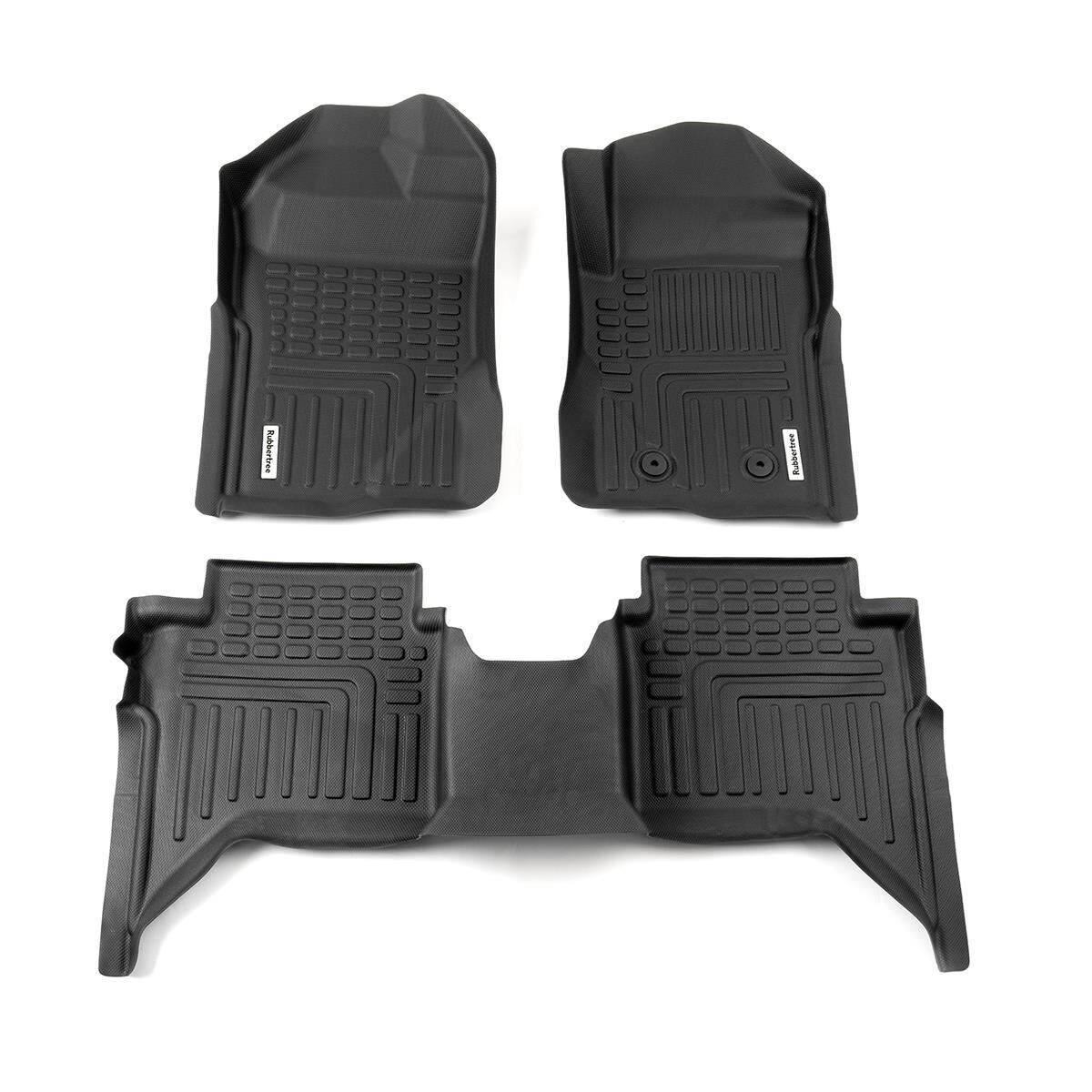 DEEP DISH FLOOR LINERS FOR FORD RANGER NEXT GEN 2022+ DUAL CAB XLT SPORT WILDTRAK RAPTOR FULL SET, , scanz_hi-res