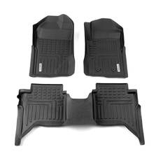 DEEP DISH FLOOR LINERS FOR FORD RANGER NEXT GEN 2022+ DUAL CAB XLT SPORT WILDTRAK RAPTOR FULL SET, , scanz_hi-res