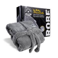 WOOLLY MAMMOTH ULTRA PLUSH HOODED MICROFIBER BATH ROBE M/L, , scanz_hi-res