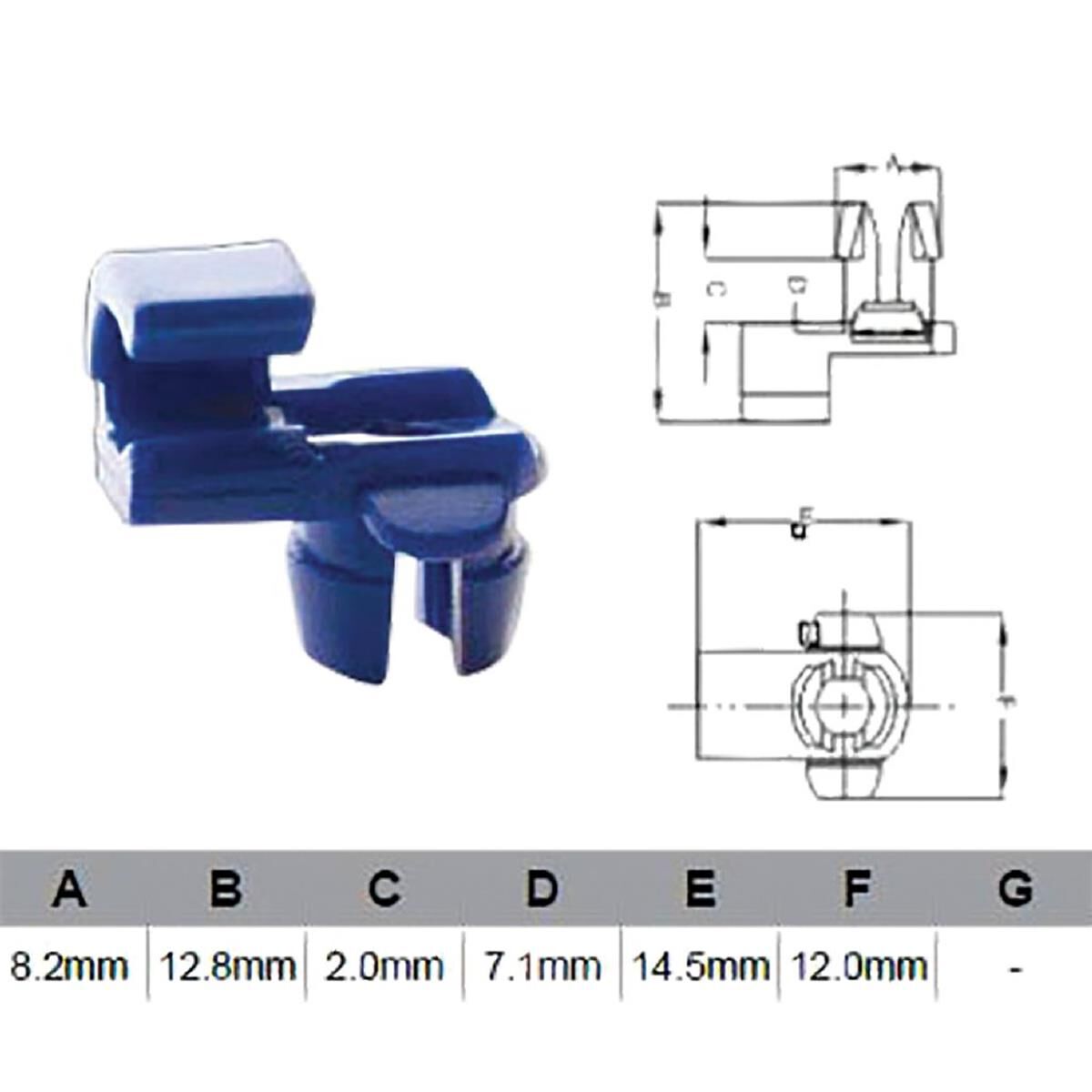 PKT 10 DOOR LOCK CLIP UNIVERSAL  JAYLEC, , scanz_hi-res