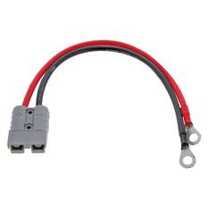 ANDERSON PLUG 50a - 2x8mm RING TERMINLS CABLE ASSY 400mm LNG W/ 50amp FUSE, , scanz_hi-res