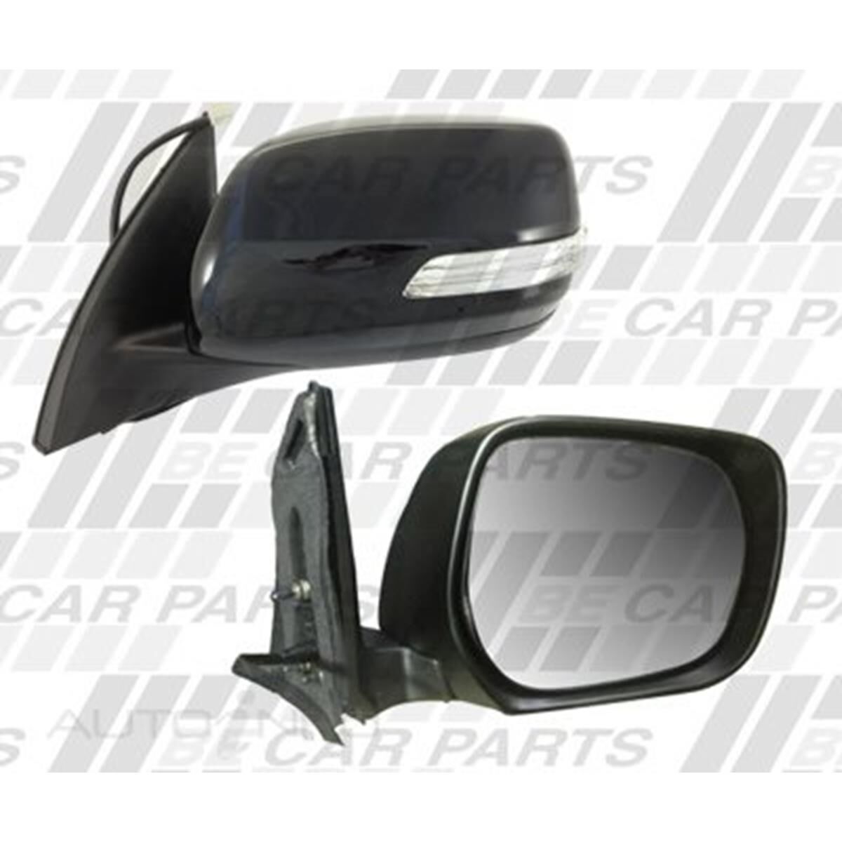 DOOR MIRROR - R/H - ELECTRIC - BLACK - W/LED, , scanz_hi-res