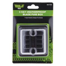 6 WAY FUSE BOX W/PROOF ATS BLADE FUSE 1 IN 6 OUT WITH LED, , scanz_hi-res