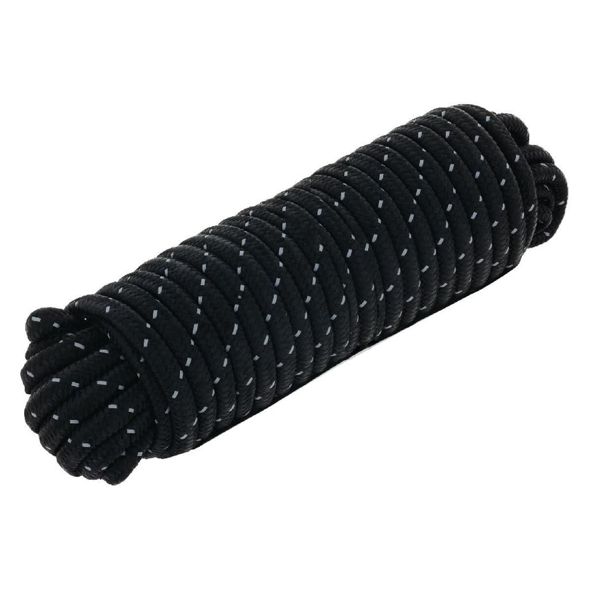 REFLECTIVE ROPE 15 METRES BLACK 60KGS WORKING LOAD, , scanz_hi-res