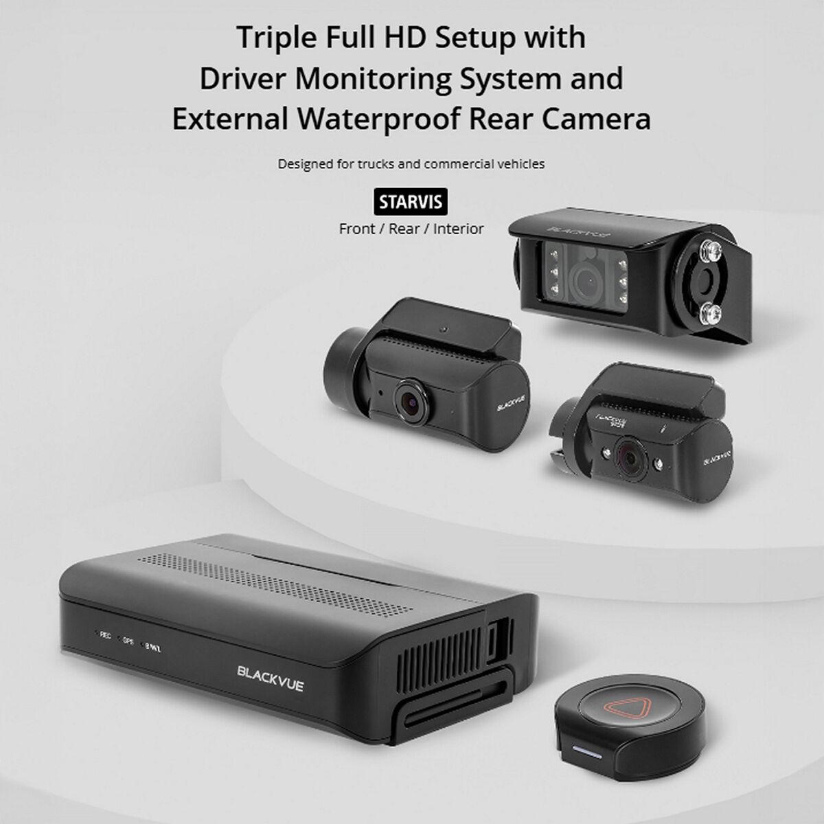 BLACKVUE DR770X BOX PRO 3-CH CAMERA SYSTEM WITH CENTRAL RECORD BOX DMS TRUCK 1080 HD DASHCAM 64 GB, , scanz_hi-res