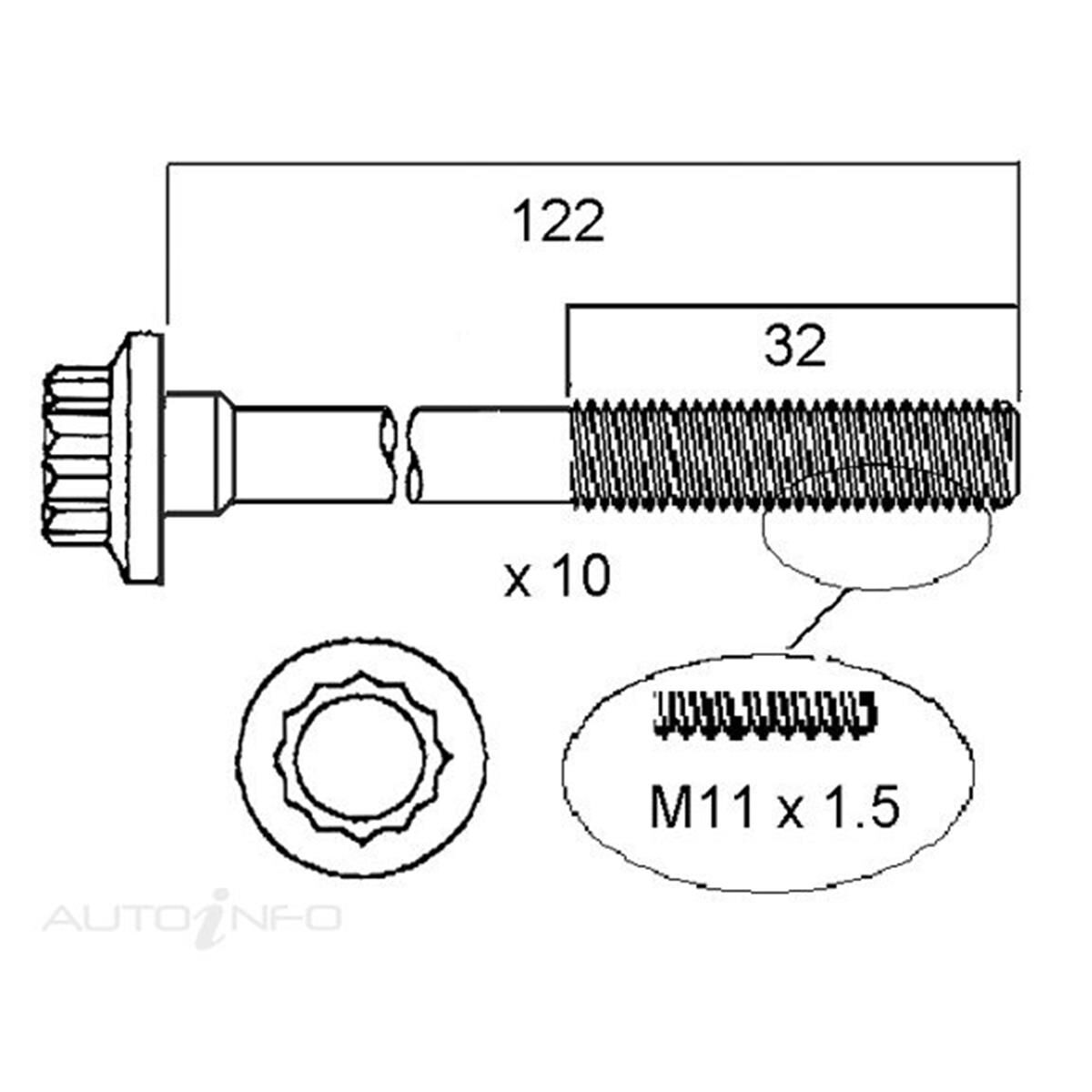 HEAD BOLT SET MAZDA BP-ZE, , scanz_hi-res