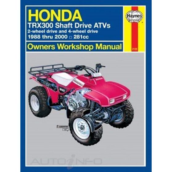 HONDA TRX300 SHAFT DRIVE ATVS 1988 - 200, , scanz_hi-res