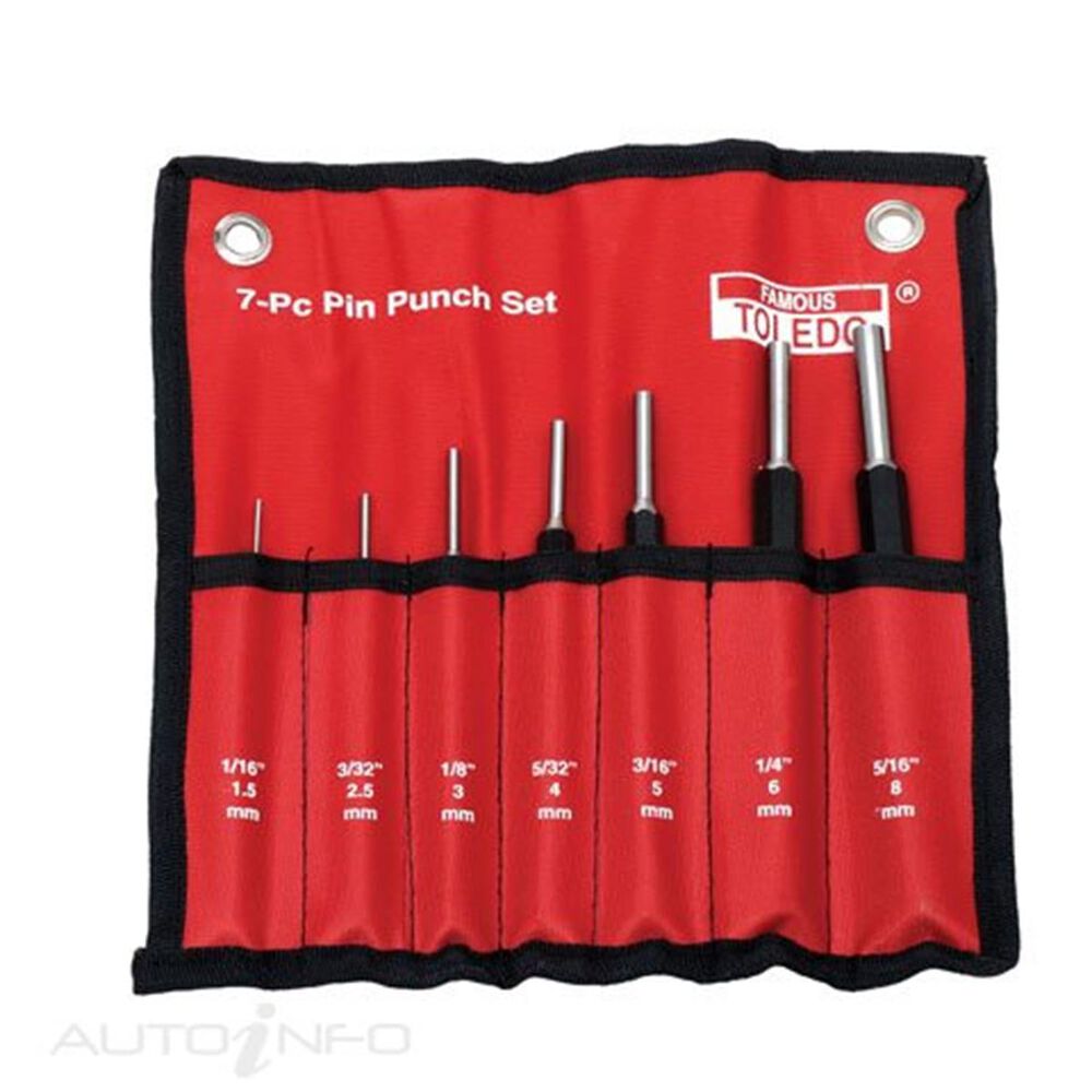 Toledo Heavy Duty Pin Punch Set 7 Piece 301181 Supercheap Auto
