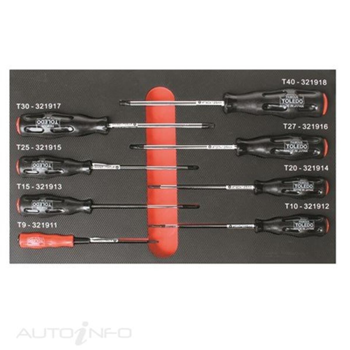 TOLEDO SCREWDRIVER SET T-PROOF TORX 9PC, , scanz_hi-res