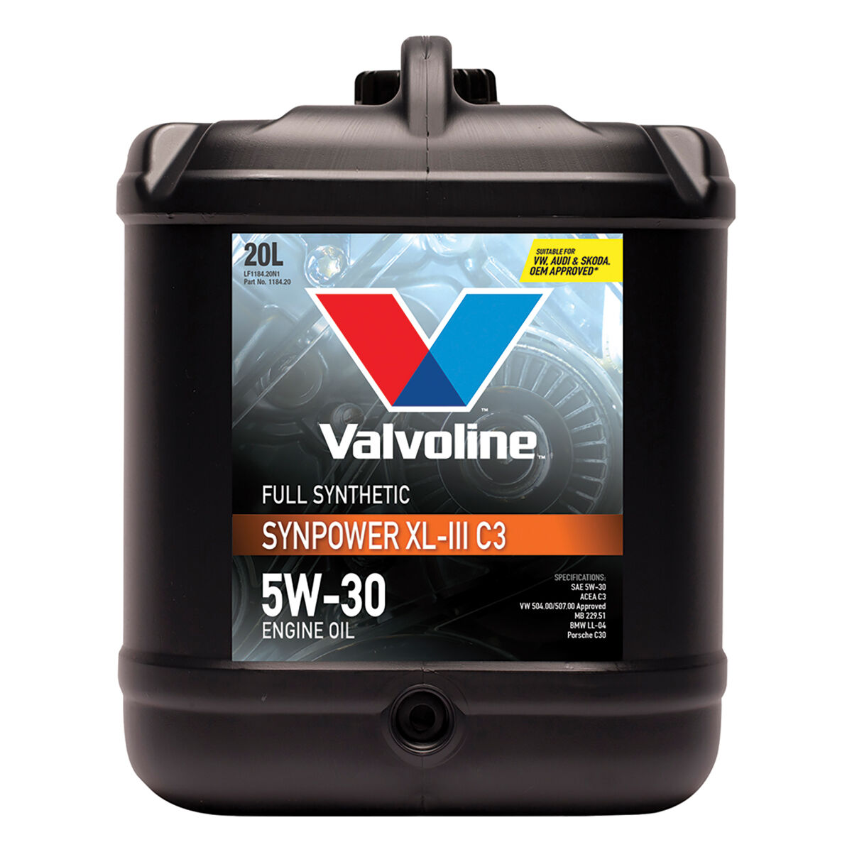 VALVOLINE SYNPOWER C3 XL-III 5W30 20L, , scanz_hi-res