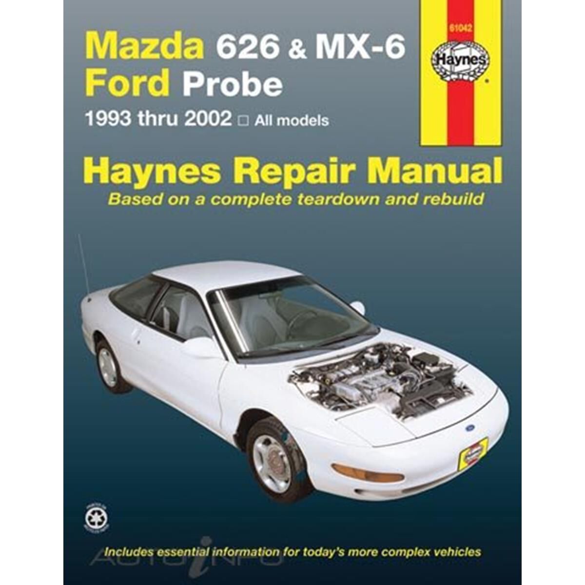 MAZDA 626, MX-6 & FORD PROBE HAYNES REPAIR MANUAL COVERING  MAZDA 626 (1993 THRU 2002), MAZDA MX-6 & FORD PROBE (1993 THRU 1997), , scanz_hi-res