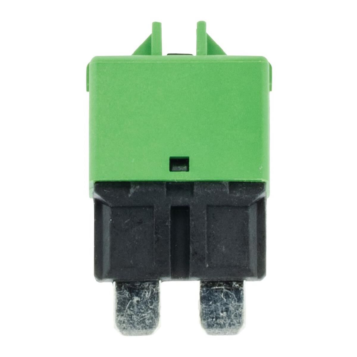 PKT 1 CIRCUIT BREAKER 227 SER TYPE111 STD BLADE PLUG IN 30a GREEN JAYLEC, , scanz_hi-res