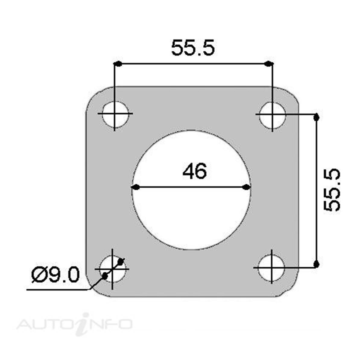 TURBO INLET GASKET MAZDA WL, , scanz_hi-res