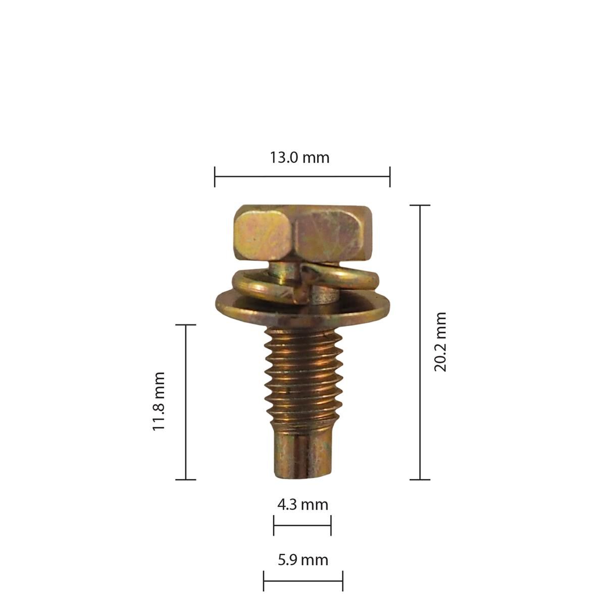 Universal SEM Bolt M6 x 12mm - pack of 25 bolts, , scanz_hi-res